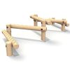 Balance Slalom - timber activity trail equipment