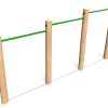 Chin Ups 1.5m - timber activity trail equipment