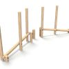 Double Sloping Balance Weave - timber activity trail equipment