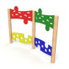 Jigsaw Traverse Wall - timber activity trail equipment