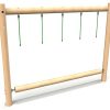 Log Roll with Drop Ropes - timber activity trail equipment