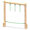 Mini Drop Rope Traverse - timber activity trail equipment
