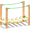 Mini Wobble Bridge - timber activity trail equipment