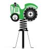 Tractor spring rocker