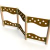 Zig Zag Traverse Wall - timber activity trail equipment