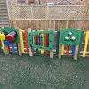 Ashchurch activity panels and rainbow fencing