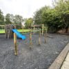 Avondale activity trail with castle play structure and balance route