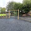 Avondale school activity trail layout with adventure play structure