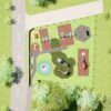 Box Lane 3D proposal top-down playground layout