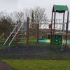 Box Lane adventure play structure and swing area