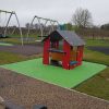 Box Lane playhouse and coloured safety surfacing