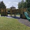 Open slide and timber play towers at King Edward's School