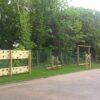 Mont Nicolle activity trail with traverse wall and rope features