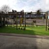 Wider view of the Oval Activity Trail route across the playground