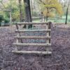 St Julians activity trail A frame and timber climbing feature