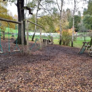 St Julians woodland activity trail route with balance and rope features