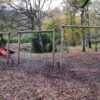 St Julians activity trail rope crossing in woodland setting