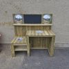 Stroud Valley mud kitchens against school wall