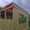Stroud Valley shelter detail with coloured roof